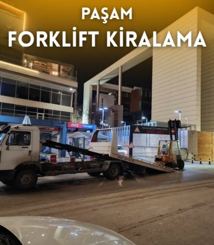 Söğütözü kiralık forklift hizmeti veren Paşam Forklift Kiralama sahada çalışma